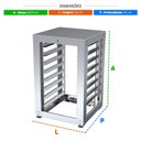 Ver imagem 2 de Bancada Mesa em Inox com 8 Níveis para Forno Prp-008 Mes-008 - Progás P45146