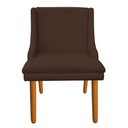 Ver imagem 6 de Kit 6 Cadeiras de Jantar Suede Marrom Pés Palito