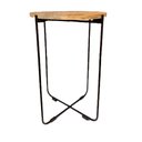Ver imagem 4 de Trio de Mesas de Canto Thirsa Natural em Metal e Madeira