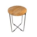 Ver imagem 2 de Trio de Mesas de Canto Thirsa Natural em Metal e Madeira