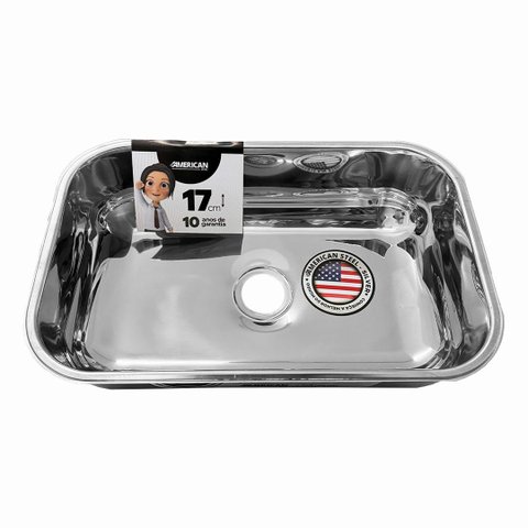 Cuba Pia Numero 2 Cozinha Inox American Steel 56x34x17