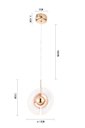 Ver imagem 6 de Pendente Led Goud Quarto Cabeceira Cama Lavabo Hall Entrada