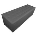 Ver imagem 2 de Calçadeira Báu Juliana 195cm Suede Cinza - Vallisa Decor