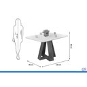 Ver imagem 2 de Mesa Sala Jantar Celeste + 4 Cadeiras Julia Cedro DJ Móveis