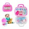 Maleta Rosa Infantil Médico Acessórios 11 Peças Diversão - 8