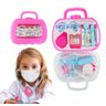 Maleta Rosa Infantil Médico Acessórios 11 Peças Diversão - 1