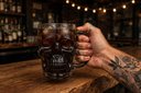 Ver imagem 3 de Caneca de Vidro Caveira Preta de 500 ml.