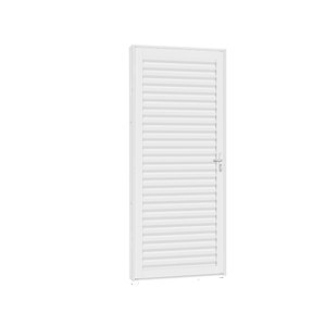 Porta Aço Laminada Ligth 215 X 81 Cm - R-45 Pintura Epox - Branco:esquerdo
