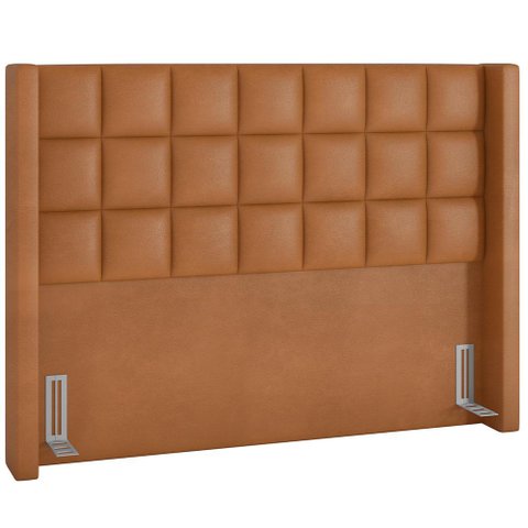 Cabeceira Cama Box Casal 195 Cm Paris Couríssimo Whisky - Lyam Decor