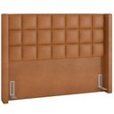 Ver imagem 1 de Cabeceira Cama Box Casal 195 Cm Paris Couríssimo Whisky - Lyam Decor