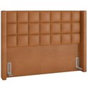 Ver imagem 2 de Cabeceira Retangular Cama Box Casal 195 cm Paris Couríssimo Whisky - Lyam Decor