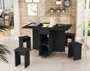 Ver imagem 5 de Mesa Bancada Dobrável Carlos com Bancos Preto