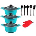 Ver imagem 3 de Jogo Panelas Azul Cerâmica Talher Preto Javali Aal 26 a 30