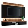 Painel Tv 55 180cm Bancada Suspensa Illusion Preto-castanho - Hb Móveis - 2