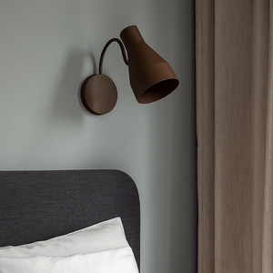 Luminária de Parede Arandela Fixa Eliza Marrom Cortem