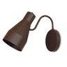 Luminária de Parede Arandela Fixa Eliza Marrom Cortem - 2