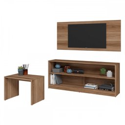 Sala de Estar Completa para Tv até 32 Polegadas Castanho Br 387 - Brv Móveis - 2