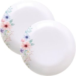 Kit Jogo de Pratos Fundo Sopa 8pçs 8 Pessoas Floratta 22cm - 1