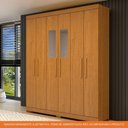 Ver imagem 5 de Guarda Roupa Casal 100% Mdf 6 Portas 2 Gavetas com Espelho Lana Acp Móveis Cinamomo