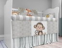 Ver imagem 4 de Kit Berço Enxoval de Bebê Safari Bege Animais