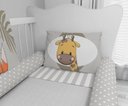Ver imagem 3 de Kit Berço Enxoval de Bebê Safari Bege Animais