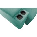 Ver imagem 2 de Sofá Cama Retrátil Sala Vicenza 175cm Suede Cor Azul Tiffany