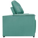 Ver imagem 7 de Sofá Cama Retrátil Sala Vicenza 175cm Suede Cor Azul Tiffany