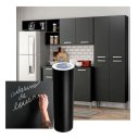 Ver imagem 3 de Papel Adesivo Tipo Contact Cores Fosco Leotack C/5 Metros Paredes/móveis/eletrodomésticos Preto