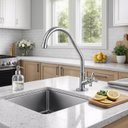 Ver imagem 2 de Torneira de Bancada Cozinha em Latao e Inox 201 Cromada