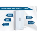 Ver imagem 2 de Armário Multiuso Lavanderia Zafira c/ 2 Portas Branco - Henn