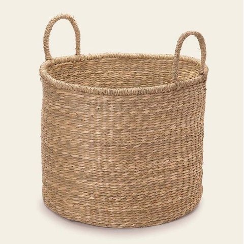 Cesto Fibra Natural Decoração Multiuso Organizador Cestaria