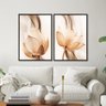 Quadro Flor Duplo Tamanho 50x70 2 Peças - 1
