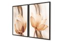 Ver imagem 3 de Quadro Flor Duplo Tamanho 50x70 2 Peças