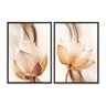 Quadro Flor Duplo Tamanho 50x70 2 Peças - 2