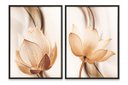 Ver imagem 2 de Quadro Flor Duplo Tamanho 50x70 2 Peças