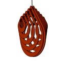 Ver imagem 1 de Luminária Teto tipo Pendente PINGO MDF - Completa - Cor: Marrom