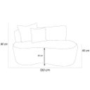 Ver imagem 5 de Namoradeira Yara 120cm em Bouclé com 2 Almofadas ? Conforto, Estilo e Elegância para Decorar Seu Amb