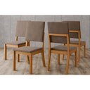Ver imagem 1 de Kit 4 Cadeiras Sala Jantar Milla 4 Un Nature/suede Marrom Amendoa - Henn