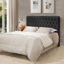 Ver imagem 1 de Cabeceira Cama Queen Estofada 1,60 - Inca Veludo Preto