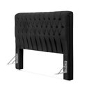 Ver imagem 2 de Cabeceira Cama Queen Estofada 1,60 - Inca Veludo Preto