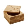 Saleiro de Bambu Quadrado c/Tampa 7x9x9cm - 2
