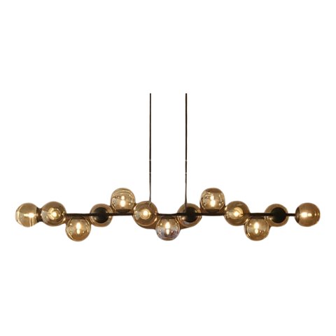 Lustre Pendente 13 Globos de Vidro