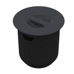 Lixeira Embutir Arquitech 27x27 8l Cinza Chumbo 050704004 - 1