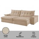 Ver imagem 4 de Sofá Lua Linho 02 Módulos 90 Cm B25cm Meu Sofá Online A226 Linho Bege