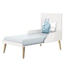 Ver imagem 3 de Quarto de Bebê 2 Portas Theo Branco Pés Madeira Natural com Colchão Gazin – Reller