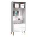 Ver imagem 5 de Quarto de Bebê 2 Portas Theo Branco Pés Madeira Natural com Colchão Gazin – Reller