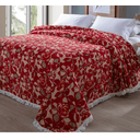 Ver imagem 1 de Colcha Chenille Jolitex Casal Rafaella Vermelha 2,20MX2,40m