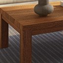 Ver imagem 5 de Mesa de Centro Baixa 120cm Madeira Maciça Floris Castanho F07 - Mpozenato