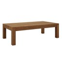 Ver imagem 1 de Mesa de Centro Baixa 120cm Madeira Maciça Floris Castanho F07 - Mpozenato