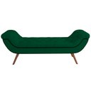 Ver imagem 5 de Kit Cabeceira Cama Box Casal 195 Cm Madrid com Puff Recamier Santorini Bouclê Verde - Lyam Decor